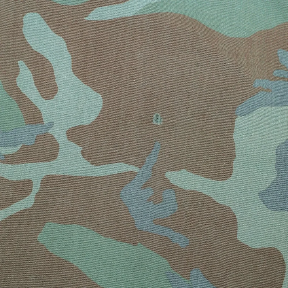 VTG US Army BDU Combat Coat‎ Large Long Woodland Camouflage L/S Button Up